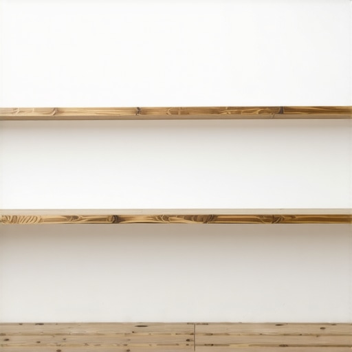 Rustic wooden shelf DIY project Close-up of a rustic wooden shelf being assembled in a workshop