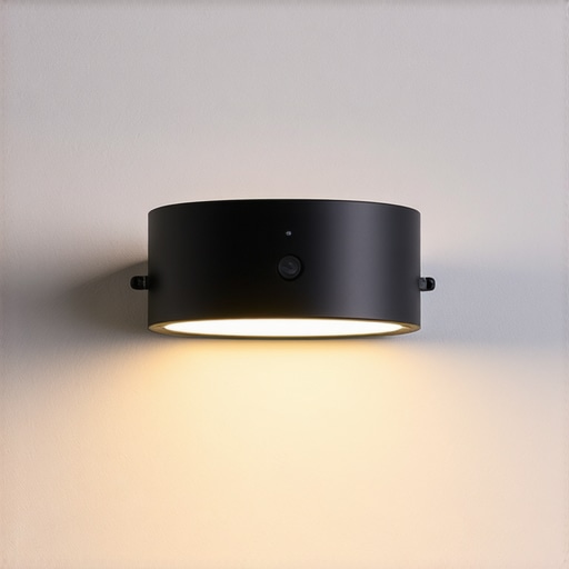 Modern outdoor lighting with sensors controlling garden illumination