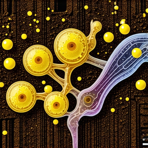 Soil Microbes in Healthy Garden Soil Close-up of beneficial soil microbes in garden soil