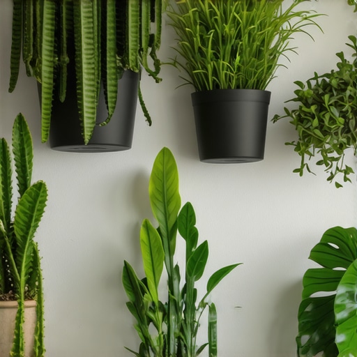 Detalj zdravih unutrašnjih biljaka u modernom domu