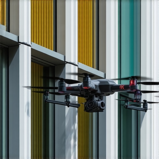 Technologies Transforming Facade Repairs Drones and digital tools inspecting a building facade for advanced repair techniques