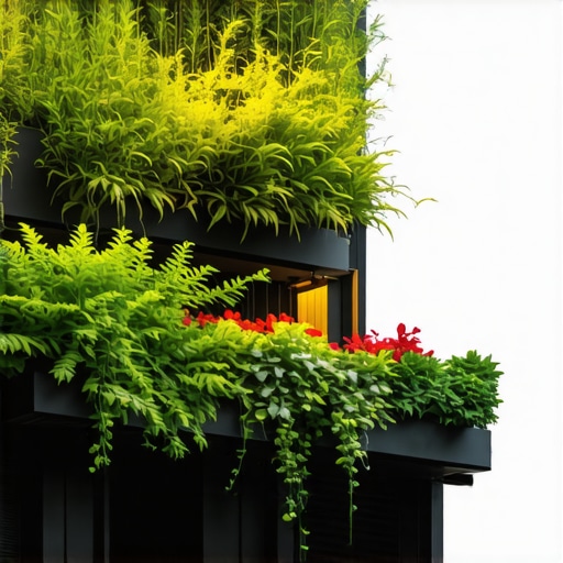 Tehnologije za vertikalni vrt sa automatskim navodnjavanjem Vertikalni vrt sa automatskim sistemom za zalivanje i zelenilom