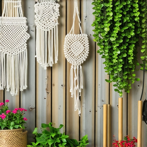 Velike Makrame Zidne Vešalice: Kreativni DIY Projekti za Tajanstveni Vrtni Ugođaj