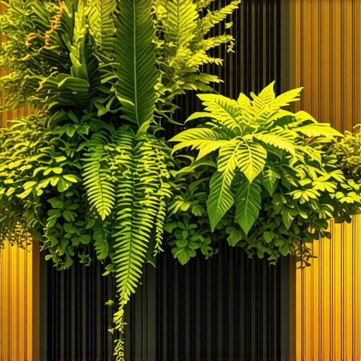 Prikaz vertikalnog vrta sa sistemom za kontrolu mikroklime, biljne police, rasveta i zaštitni elementi za zdrav rast biljaka.