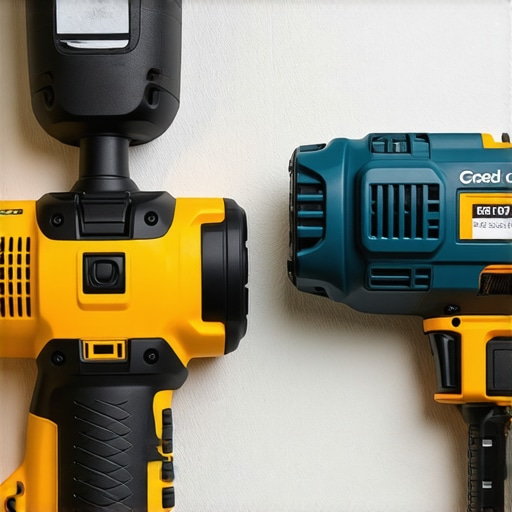 Advanced drywall finishing tools Professional tools for drywall finishing, including electric spatulas and automated sanders.