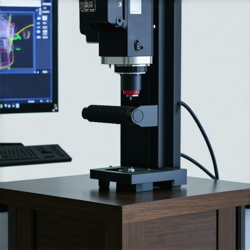 A modern workshop with advanced digital tools for restoring vintage furniture