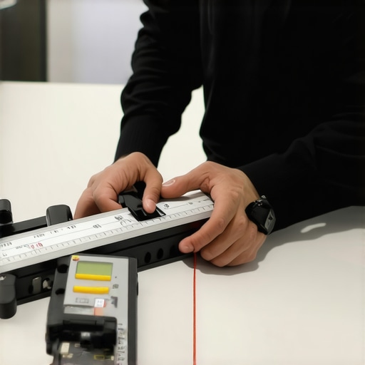 Digital Tools Enhancing Precision in Wall Molding Professional using digital measuring tools and CAD software for precise wall molding installation