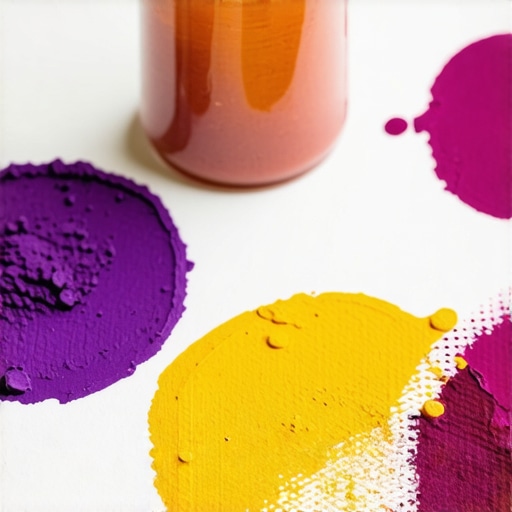 Eco-Friendly Textile Printing Techniques Close-up of natural pigments used in eco-friendly textile printing