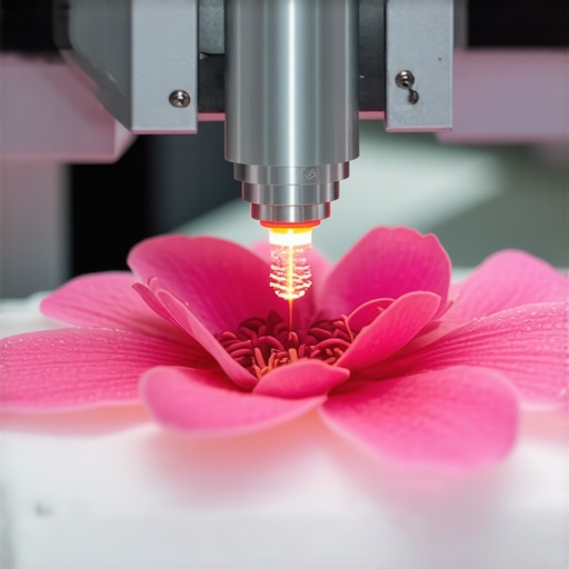 Laser and ultrasonic flower pressing devices in a high-tech laboratory