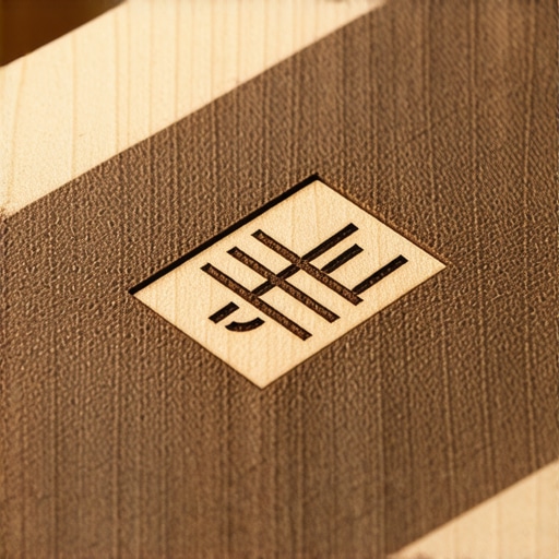 Laser Engraving on Wooden Gift Detailed laser engraving on a wooden gift box for personalized presents