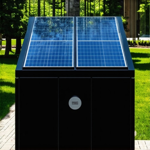 Baštenska kućica sa solarnih panelima, senzorima i modernim dizajnom u prirodnom okruženju