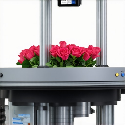 High-tech vacuum press machine with digital controls used for preserving flowers