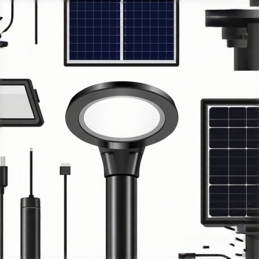 Detaljni prikaz vrhunskih komponenti za solarne lampe u eksterijeru