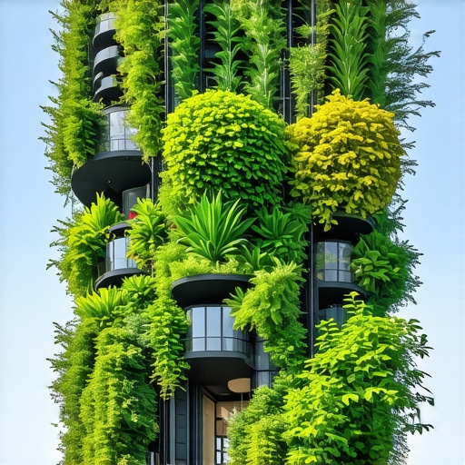 Vertikalni vrt napravljen od recikliranih materijala sa automatskim sistemom za zalivanje