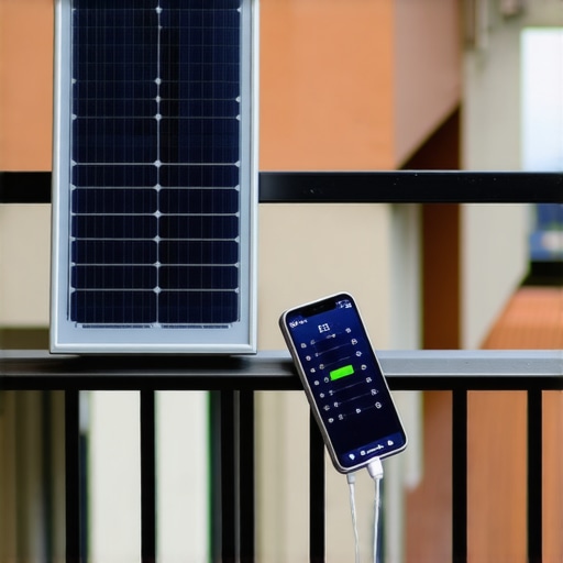DIY Balkonski Solarni Punjač Solarni panel povezan na telefon na balkonu
