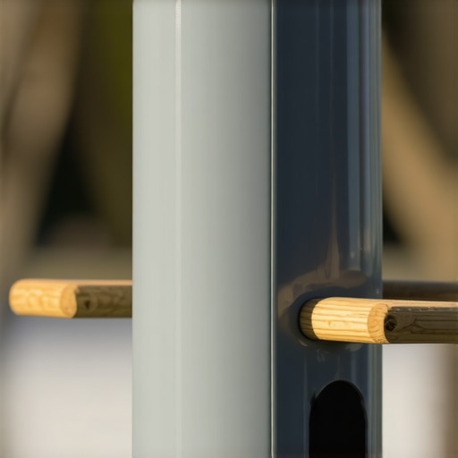 Handmade bird feeder from recycled PVC pipe hanging on a tree