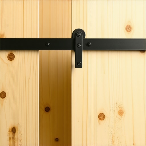 Detalj točkića i aluminijumske šine za drveni klizni panel