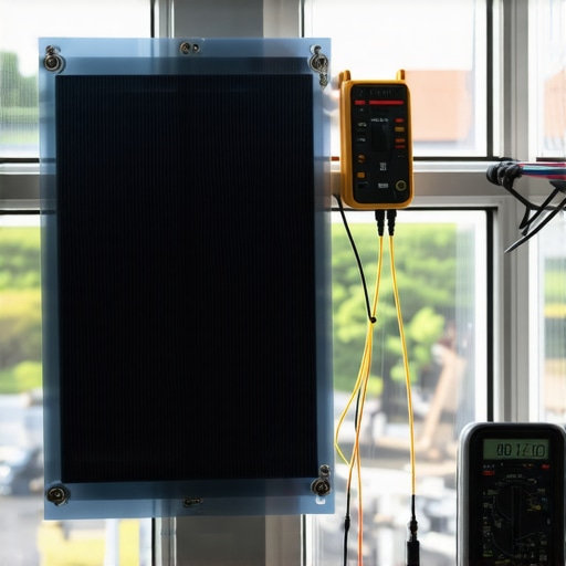 Instalacija solarnog panela na prozor stana sa multimetrom