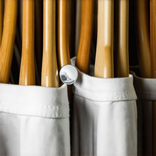 Detaljan prikaz aluminijumskog otvarača limenke koji spaja dve vešalice u ormaru