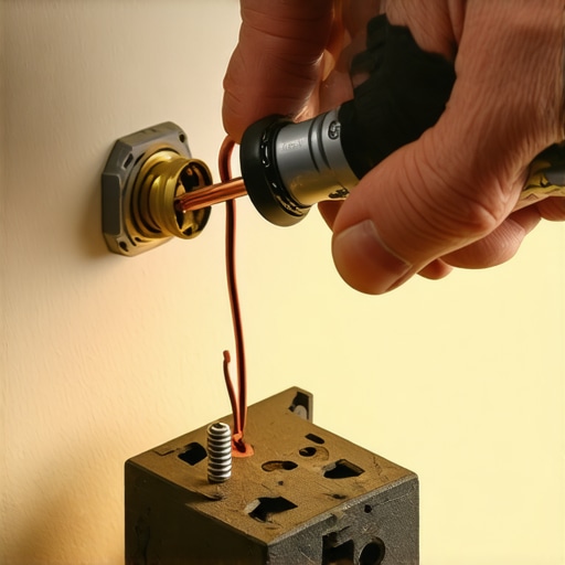 Majstorska ruka instalira dimer prekidač na zid