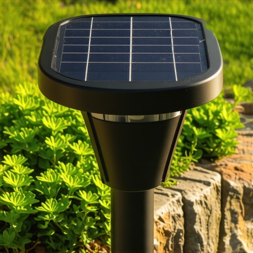 Postupak postavljanja solarne baštenske lampe na stabilnu podlogu bez upotrebe alata za kopanje