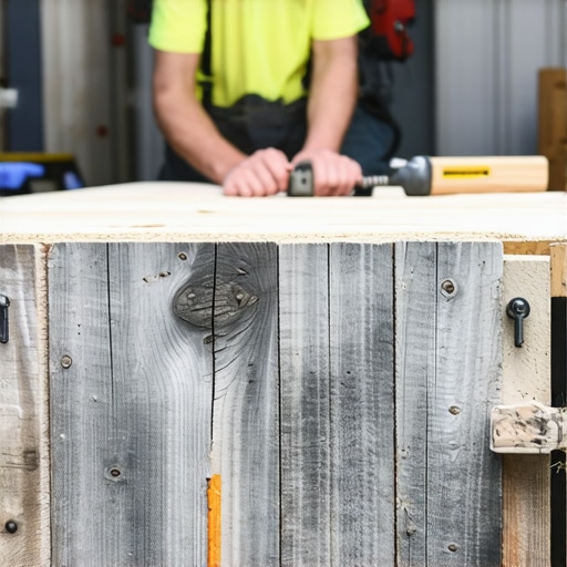 Detaljan prikaz konstrukcije povišene leje od recikliranih dasaka