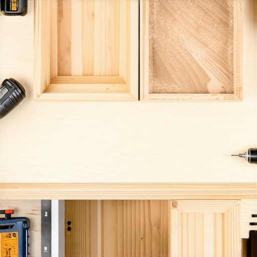 Detaljan prikaz spajanja drvenih dasaka za žardinjeru sa alatom u pozadini