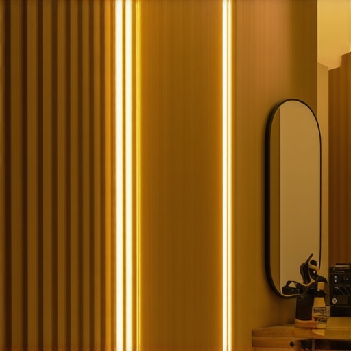 DIY projekat osvetljenja i dekoracije mračnog hodnika sa letvicama i LED svetlom