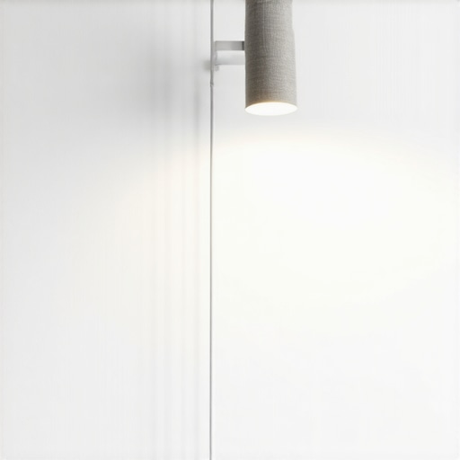 Zidna lampa sa dekorativnim kablom u spavaćoj sobi