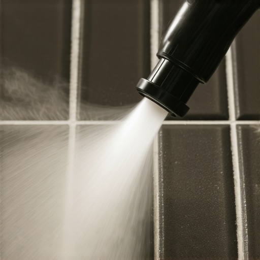 Paročistač u akciji čišćenja fuga Čišćenje fuga paročistačem bez ribanja