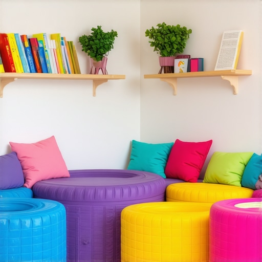 Preuređenje dečije sobe: Napravite kutak za čitanje od guma