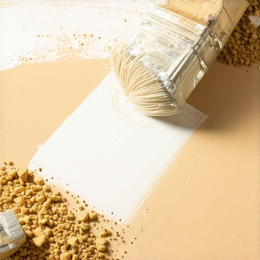 Profesionalna tehnika nanošenja boje bez tragova Krupni plan farbanja komode četkom bez ostavljanja brazda