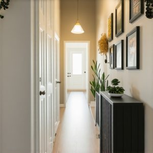 Prvi utisak doma: 3 brza DIY projekta za osveženje mračnog hodnika