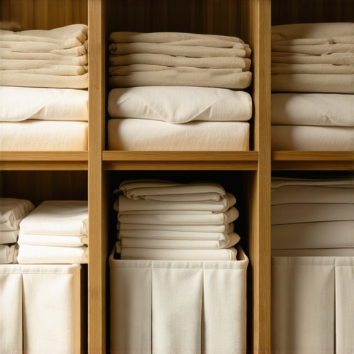 Organizovan ormar sa posteljinom složenom u jastučnice