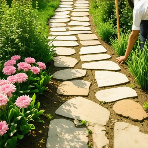 Staza u bašti od prirodnog kamena: Postavite je sami