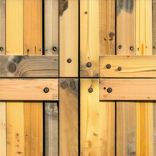 Detaljan prikaz drvenog spoja na visokoj leji od paleta bez upotrebe eksera