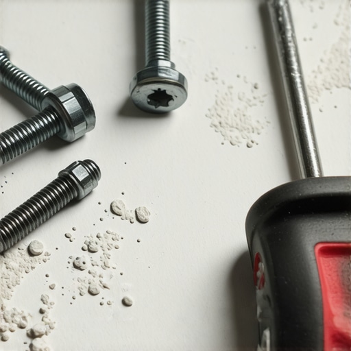 Prikaz metalnih i plastičnih tiplova za gipsane zidove na radnom stolu