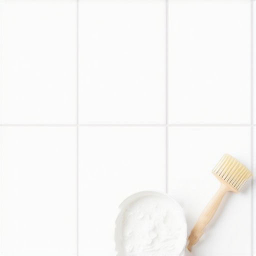 Čiste bele fugne u kupatilu nakon nanošenja domaće paste