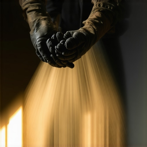 Ruke u radnim rukavicama bacaju smeće u veliku crnu kesu