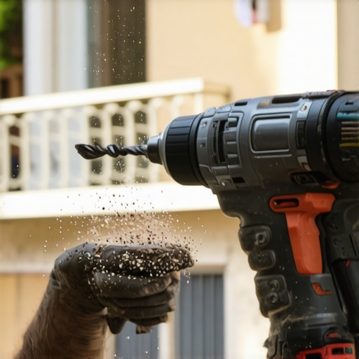 Bušenje rupa u PVC cevi za vertikalnu baštu Detaljan prikaz bušenja PVC cevi za sadnju jagoda na balkonu