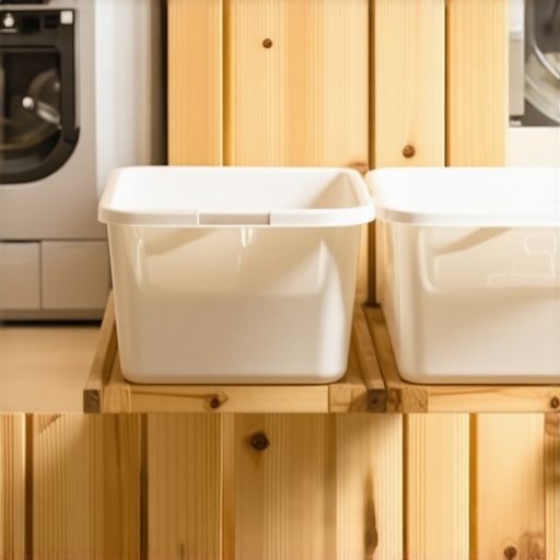 DIY Sortirnica za veš od drvenih letvica Domaća drvena sortirnica za veš u radioničkom stilu