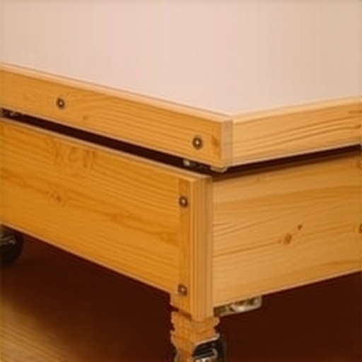 DIY fioka ispod kreveta od šperploče Ručno pravljena drvena fioka sa točkićima ispod kreveta za uštedu prostora