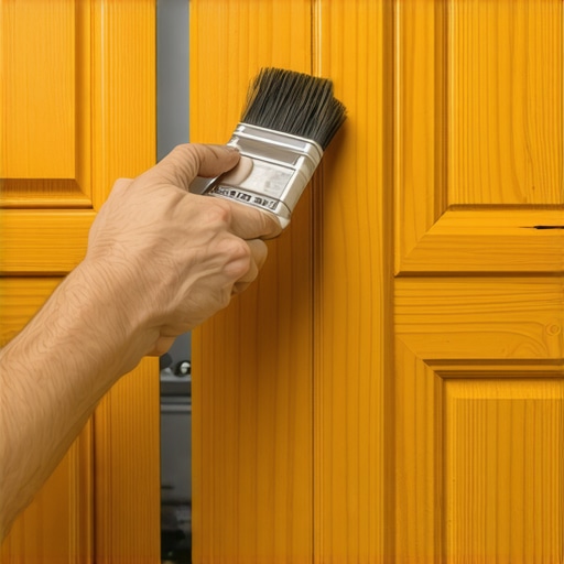 Precizno farbanje drvenih vrata bez skidanja sa šarki
