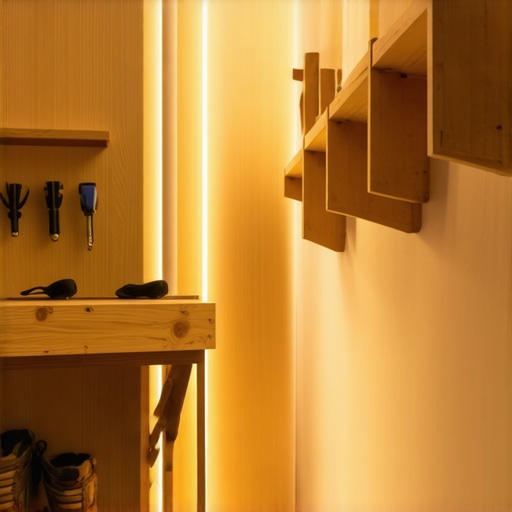 Funkcionalna rešenja za uski hodnik DIY Uski hodnik sa vertikalnim policama i LED osvetljenjem