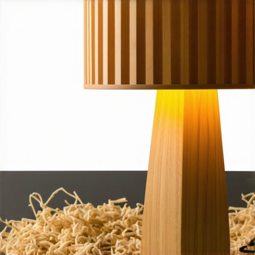 Unikatna drvena lampa napravljena od hrastovih letvica u DIY radionici