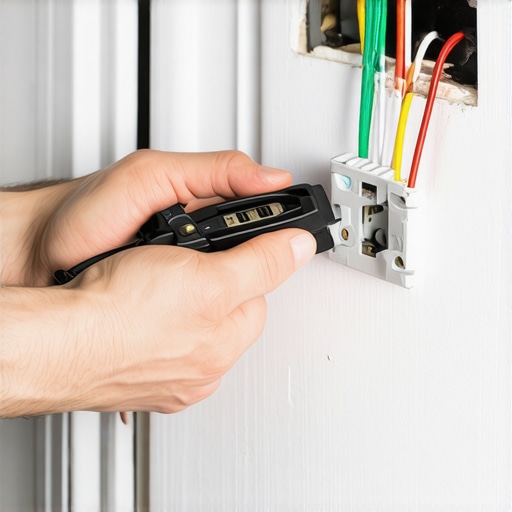 Instalacija ožičenja pametnog termostata Ruke majstora kako spajaju žice za pametni termostat na zidu