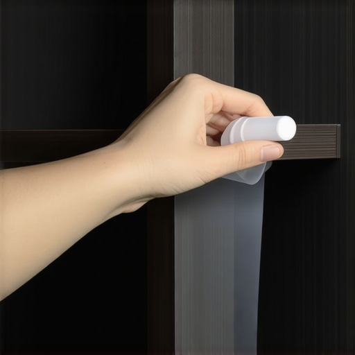 Instalacija senzorskog svetla bez bušenja Ručna montaža LED senzorske lampe na policu ormara pomoću samolepljive trake