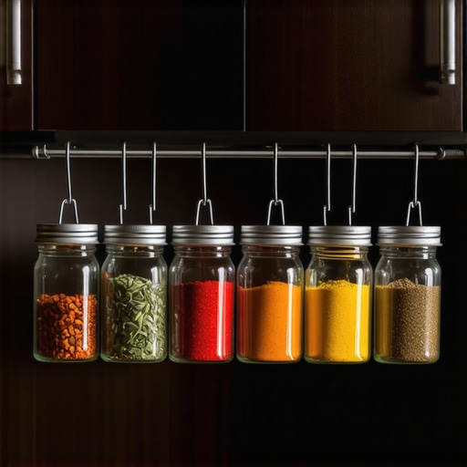 DIY magnetni drzac zacina ispod kuhinjskih elemenata sa staklenim teglicama