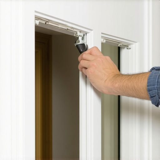 Montaža tenzione karniše izbliza Detaljan prikaz postavljanja karniše bez bušenja na okvir prozora