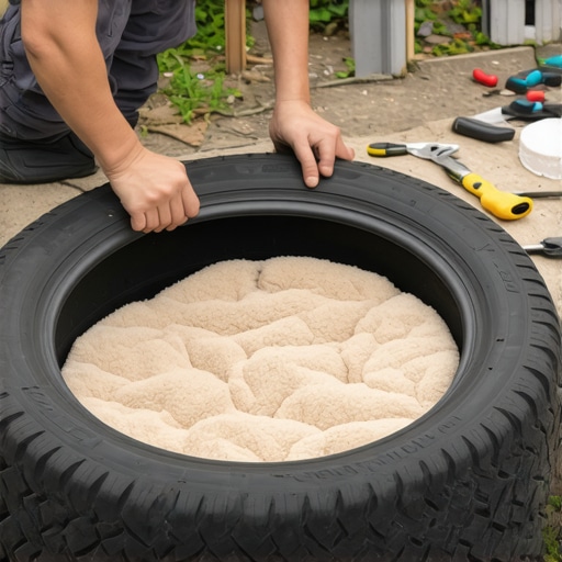 Napravite krevet za psa od stare gume za nula dinara